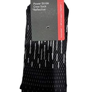 NWT Lululemon Power Stride Crew Sock Reflective